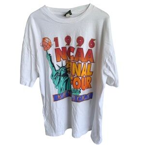 Vintage Tee Shirt 1996 NCAA Basketball Final Four Kentucky Wildcats XL 90s BBN